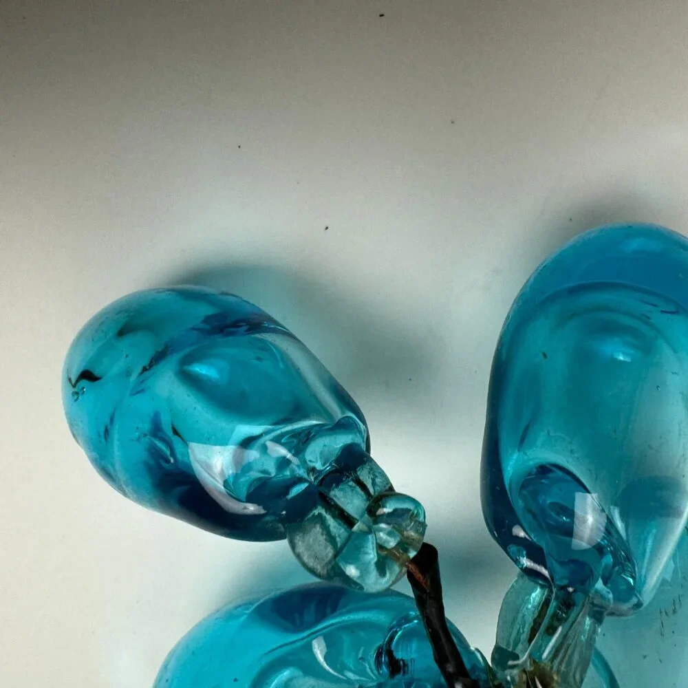 RARE Vintage ART Blue Glass 